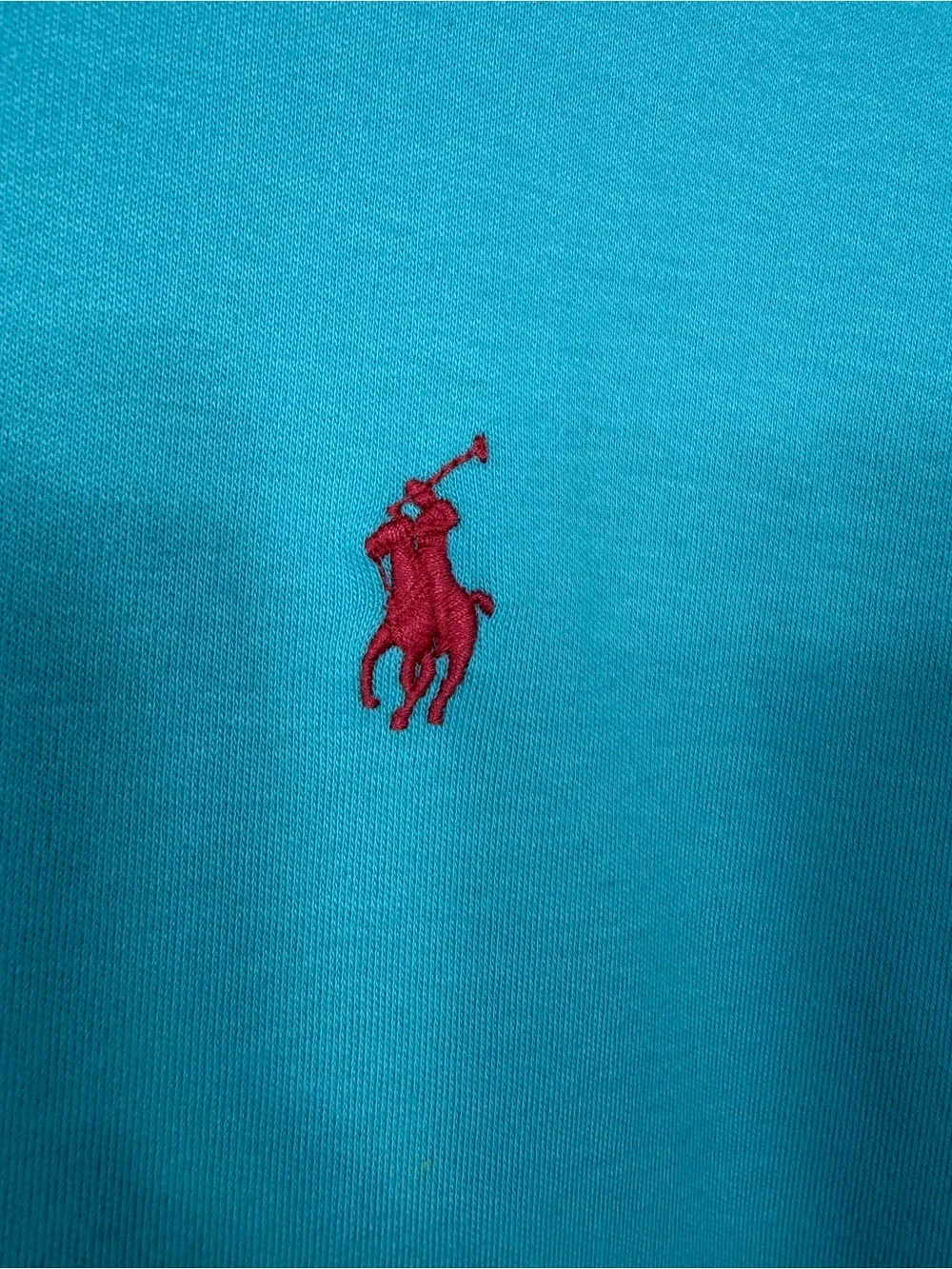 Polo Ralph Lauren Classic Fit Aqua Blue Polo Shirt Mens Small Red Pony Cotton